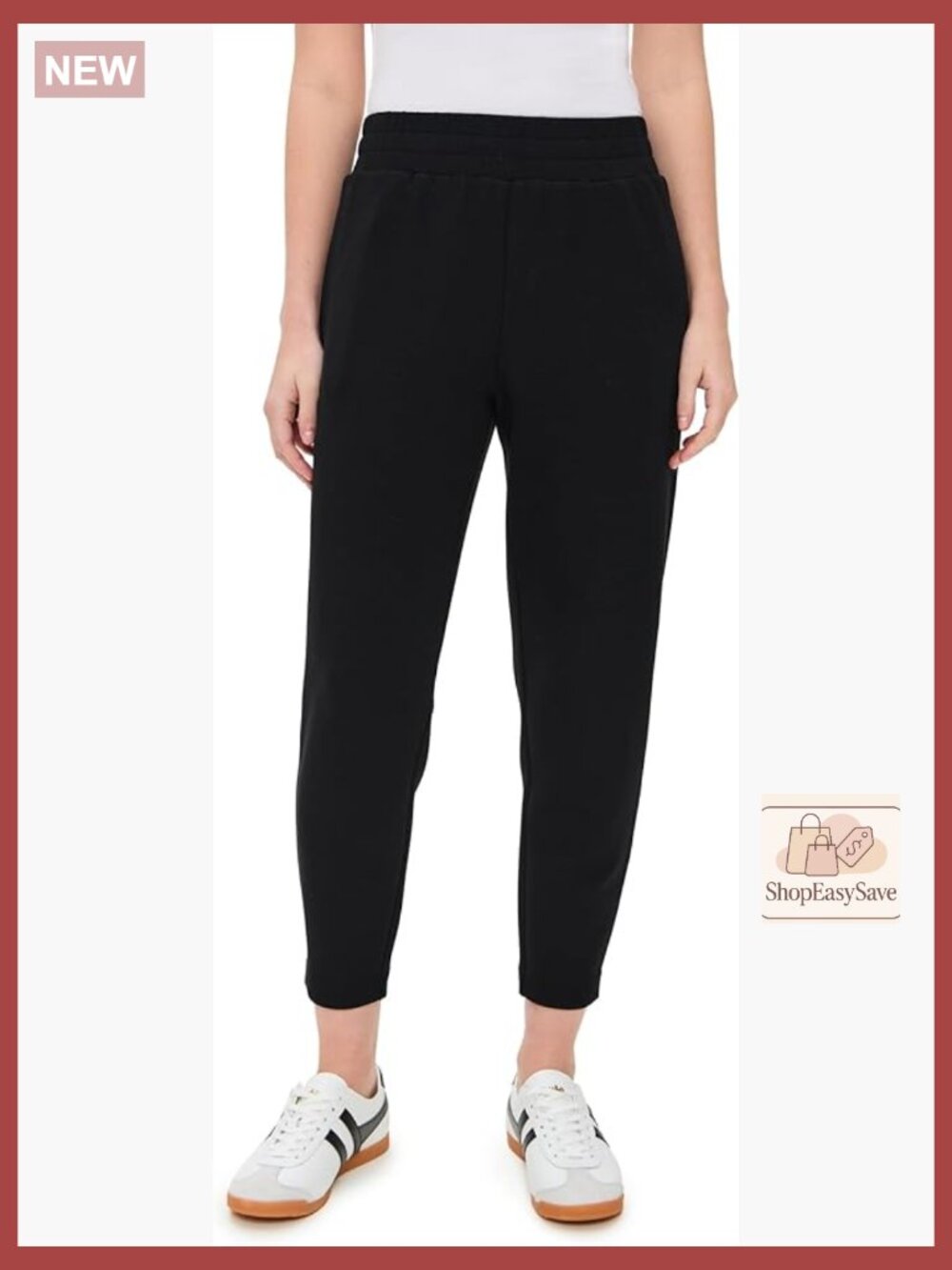 Slim Fit Sweatpants Mid Rise Tapered Loungewear DoubleSoft Cotton Blend